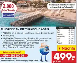 Netto Marken-Discount Flugreise an die türkische ägäis Angebot