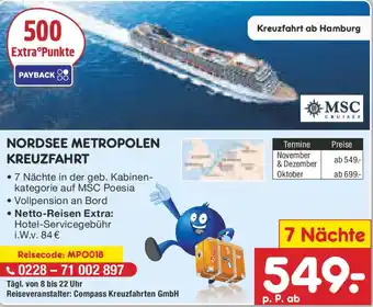 Netto Marken-Discount Nordsee metropolen kreuzfahrt Angebot