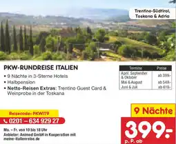 Netto Marken-Discount Pkw-rundreise italien Angebot