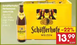 Netto Marken-Discount Schöfferhofer Hefeweizen naturtrüb Angebot