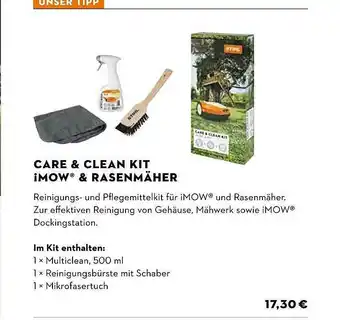 STIHL Care & Clean Kit Imow & Rasenmäher Angebot