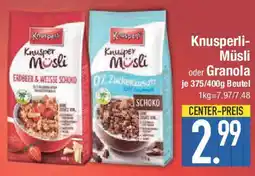 E-Center Knusperli- Müsli Angebot