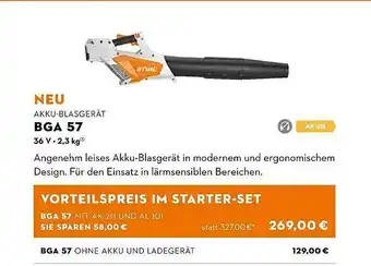 STIHL Akku-blasgerät Bga57 Angebot