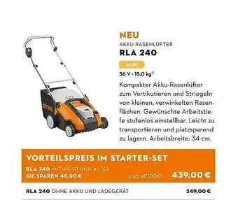 STIHL Akku-rasenlüfter Rla240 Angebot