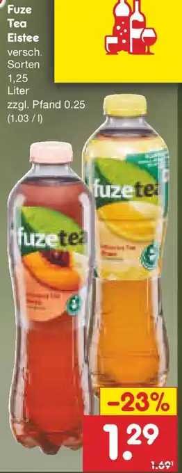 Netto Marken-Discount Fuze Tea Eistee Angebot