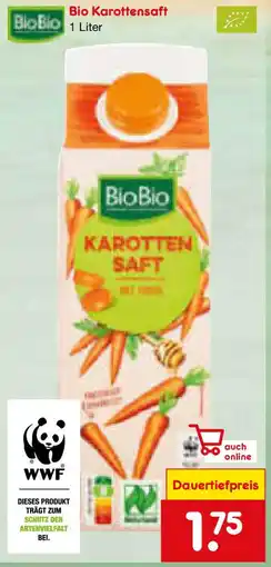 Netto Marken-Discount Bio Bio Bio Karottensaft Angebot