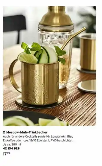 Tchibo 2 Moscow-mule-trinkbecher Angebot