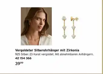 Tchibo Vergoldeter Silberohrhänger Mit Zirkonia Angebot