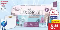 Netto Marken-Discount Glücksblatt Toiletten- papier Angebot