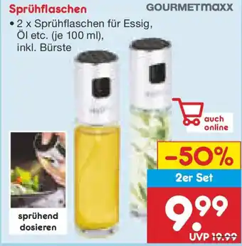 Netto Marken-Discount GOURMETmaxx Sprühflaschen Angebot