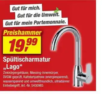 toom Baumarkt Spültischarmatur „lago“ Angebot