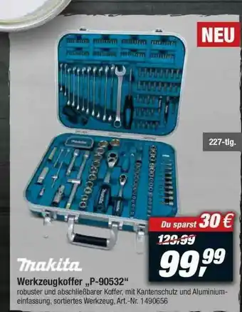 toom Baumarkt Makita Werkzeugkoffer „p-90532“ Angebot