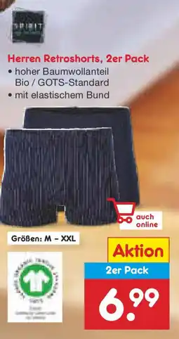 Netto Marken-Discount Herren Retroshorts, 2er Pack Angebot