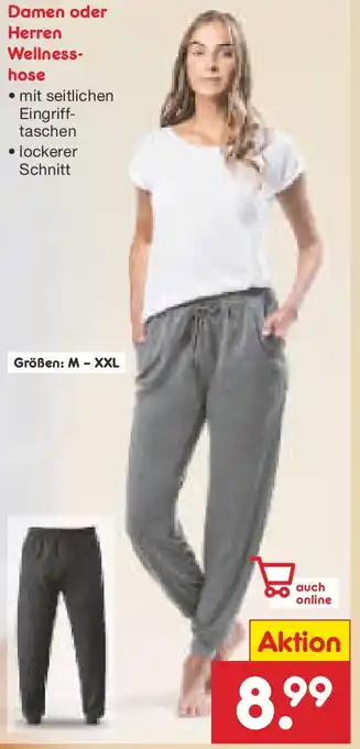 Netto Marken-Discount Damen oder Herren Wellness- hose Angebot