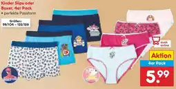 Netto Marken-Discount Kinder Slips oder Boxer, 4er Pack Angebot