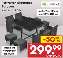 Netto Marken-Discount JUSKYS Polyrattan Sitzgruppe Baracoa Angebot