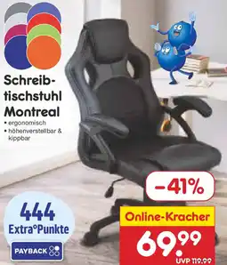 Netto Marken-Discount JUSKYS Schreib- tischstuhl Montreal Angebot