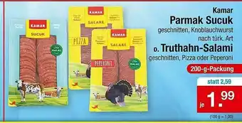 Zimmermann Kamar Parmak Sucuk O. Truthahn-salami Angebot