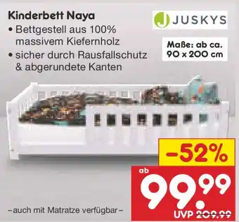 Netto Marken-Discount JUSKYS Kinderbett Naya Angebot