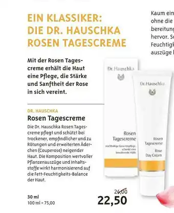 Biocompany Dr Hauschka Rosen Tagescreme Angebot