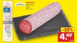 Netto Marken-Discount HOFMAIE Edelsalami geräuchert Angebot