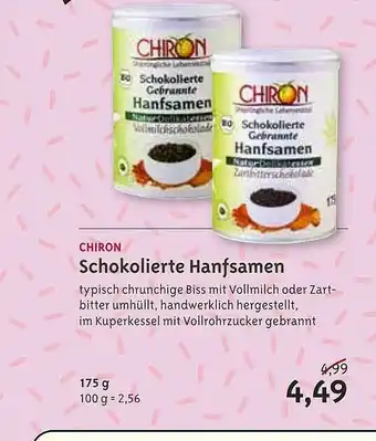 Biocompany Chiron Schokolierte Hanfsamen Angebot