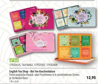 CITTI Markt English Tea Shop-bio Tee Geschenkdose Angebot