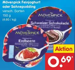 Netto Marken-Discount Mövenpick Feinjoghurt oder Sahnepudding Angebot