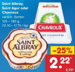 Netto Marken-Discount Saint Albray, Saint Agur oder Chavroux Angebot