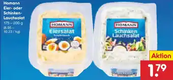 Netto Marken-Discount Homann Eier- oder Schinken- Lauchsalat Angebot