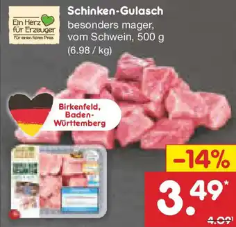 Netto Marken-Discount Ein Herz für Erzeuger Schinken-Gulasch Angebot