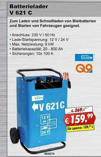 Stabilo Fachmarkt Batterielader V621c Güde Angebot