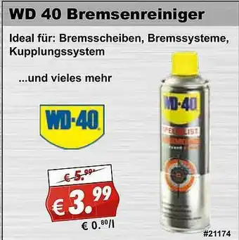 Stabilo Fachmarkt Wd40 Bremsenreiniger Angebot