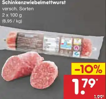 Netto Marken-Discount Schinkenzwiebelmettwurst Angebot