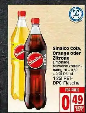 Elli Markt Sinalco Cola, Orange Oder Zitrone Angebot