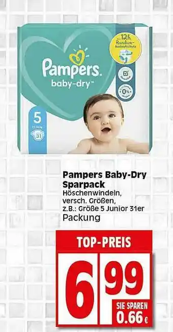 Elli Markt Pampers Baby-dry Sparpack Angebot