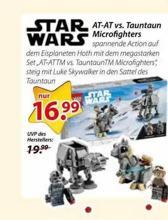 Magro Lego Star Wars At-at Vs. Tauntaun Microfighters Angebot