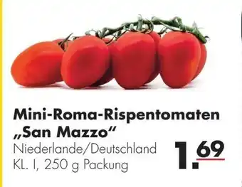 Handelshof Mini Roma Rispentomaten San Mazzo 250g Angebot