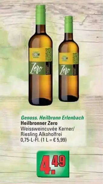 Profi Getränke Genoss. Heilbronn Erlenbach Heilbronner Zero Angebot