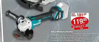 Leymann Baustoffe Akku-winkelschleifer Dga511z Angebot