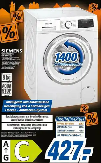 expert Octomedia Siemens Waschmaschine Wm 14 Ur 90 Angebot