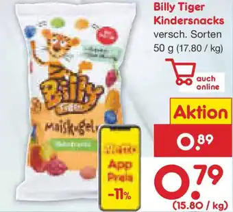 Netto Marken-Discount Billy Tiger Kindersnacks Angebot