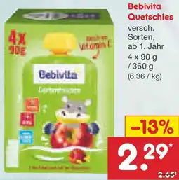 Netto Marken-Discount Bebivita Quetschies Angebot