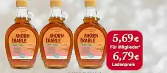 LPG Biomarkt Ahorn érable Angebot