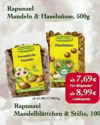 LPG Biomarkt Rapunzel Mandeln & Haselnüsse Angebot