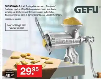 Möbel Steffens Fleischwolf Gefu Angebot