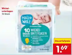 Netto Marken-Discount Hallo Welt Wickel- unterlagen Angebot