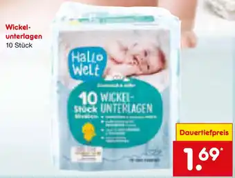 Netto Marken-Discount Hallo Welt Wickel- unterlagen Angebot