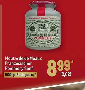 METRO Moutarde De Meaux Französischer Pommery Senf Angebot