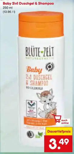 Netto Marken-Discount BLÜTE-ZEIT Baby 2in1 Duschgel & Shampoo Angebot